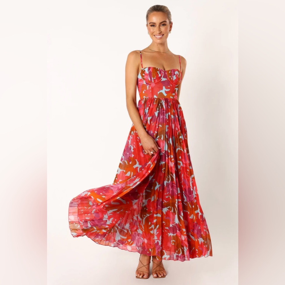 Petal and Pup Women’s Achanti pleated maxi dress sz M NWT